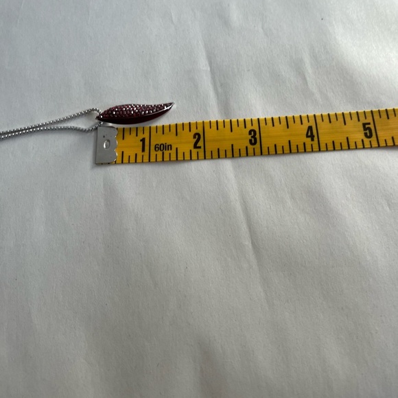 Swarovski Red Crystal Enamel Silver Tone Box Style Chain Pendant Necklace EUC - Picture 13 of 15